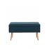 Банкетка Сторми с ящиком на ножках темно-синяя