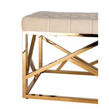 Банкетка-скамейка АРТ ДЕКО бежевый 