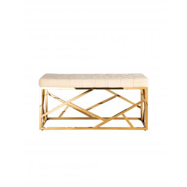 Банкетка-скамейка АРТ ДЕКО бежевый 