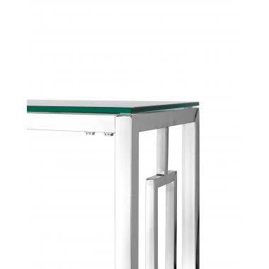 Консольный столик БРУКЛИН серебро