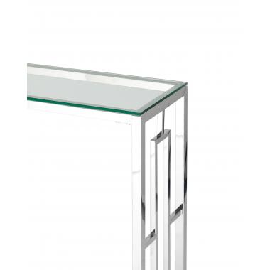 Консольный столик БРУКЛИН серебро