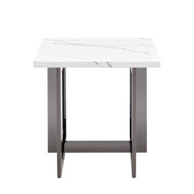 Журнальный столик Нэйтан белый мрамор