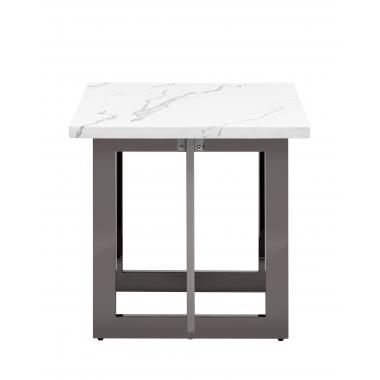 Журнальный столик Нэйтан белый мрамор