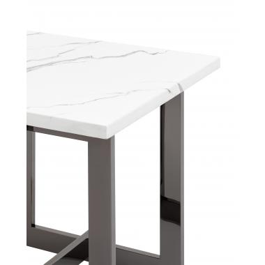 Журнальный столик Нэйтан белый мрамор
