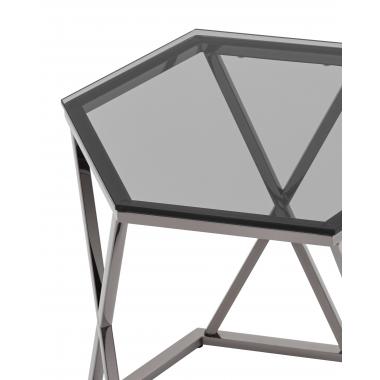 Журнальный столик Круз темный хром