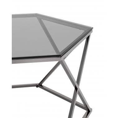 Журнальный столик Круз П темный хром