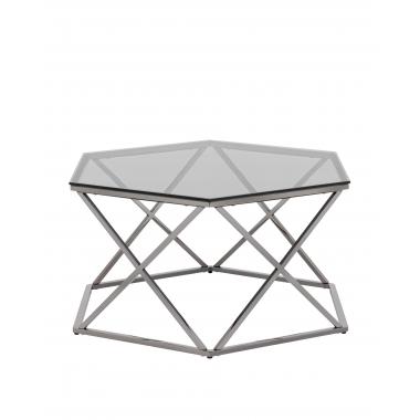 Журнальный столик Круз П темный хром