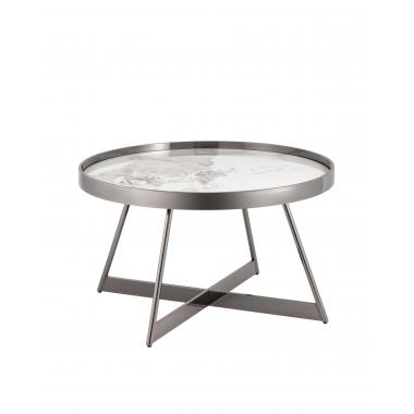 Журнальный столик Гера темный хром