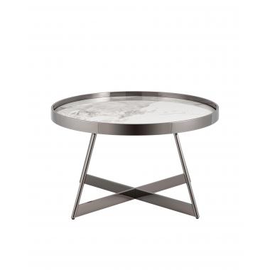 Журнальный столик Гера темный хром