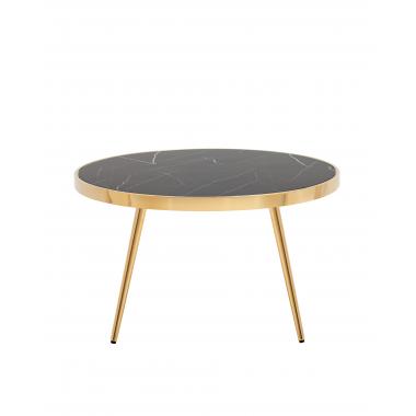 Журнальный столик Гелиос черный мрамор