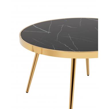 Журнальный столик Гелиос черный мрамор