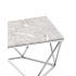 Журнальный столик Авалон серый мрамор сталь серебро