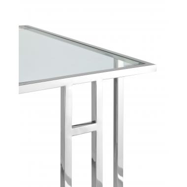 Журнальный столик приставной БОСТОН серебро