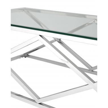 Журнальный стол 120*60 ИНСИГНИЯ серебро