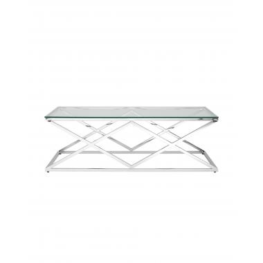 Журнальный стол 120*60 ИНСИГНИЯ серебро