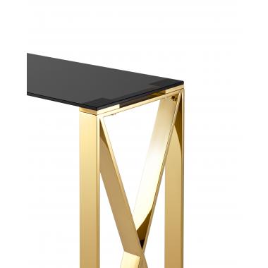 Консольный столик КРОСС золото
