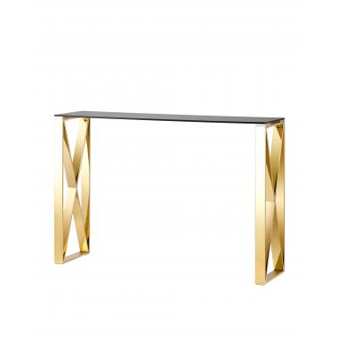 Консольный столик КРОСС золото