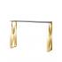 Консольный столик КРОСС золото
