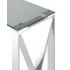 Консольный столик КРОСС серебро