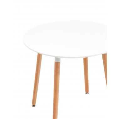 Стол круглый Рокки New D 80 белый