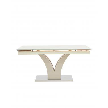 Стол Верона раскладной глянцевый бежевый