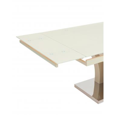 Стол Верона раскладной глянцевый бежевый