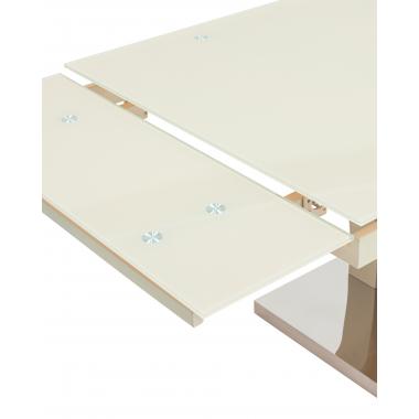 Стол Верона раскладной глянцевый бежевый