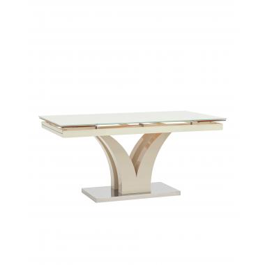 Стол Верона раскладной глянцевый бежевый