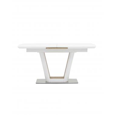 Стол Атланта раскладной 160-200*90 глянцевый белый