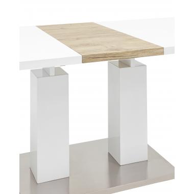 Стол Сиэтл раскладной глянцевый белый