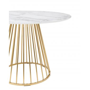 Стол Ливерпуль 110*110 белый мрамор