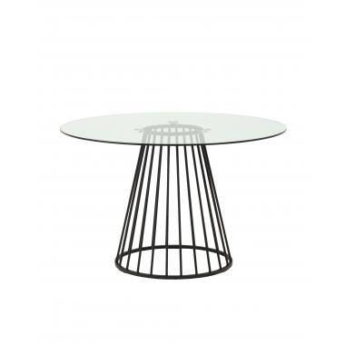 Стол Ливерпуль круглый 120*120 стекло