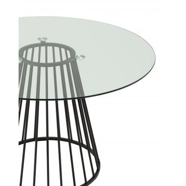 Стол Ливерпуль круглый 120*120 стекло