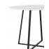 Стол Дакота 100*100 белый мрамор ножки черные