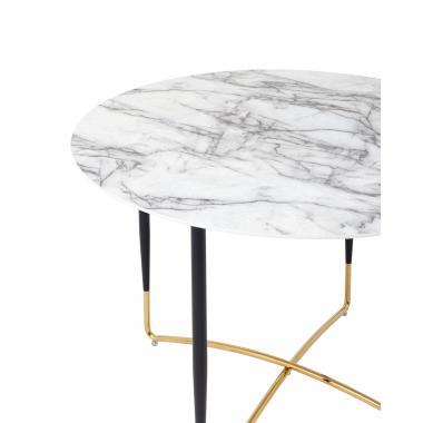 Стол Даймакс 110*110 белый мрамор