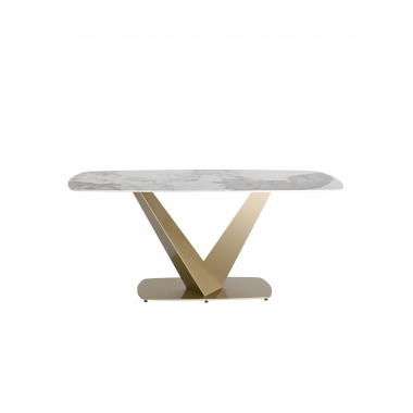 Стол Аврора 160*90 керамика светлая