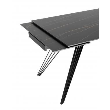 Стол Пандора раскладной 180-280*90 керамика темная