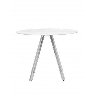 Стол обеденный Хьюстон D100 белый стеклянный