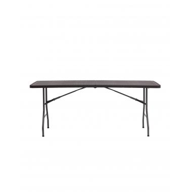 Стол складной чемодан пластиковый Кейт 180 коричневый