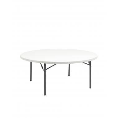 Стол круглый складной пластиковый Кейт 180