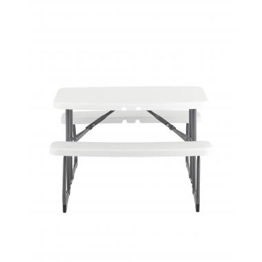 Комплект раскладного стола и двух скамеек Кейт белый