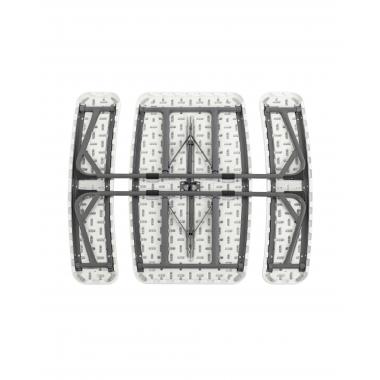 Комплект раскладного стола и двух скамеек Кейт белый