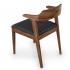 Стул Hordy орех темный экокожа черная