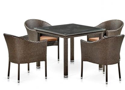 Комплект плетеной мебели T257A/Y350A-W53 Brown 4Pcs