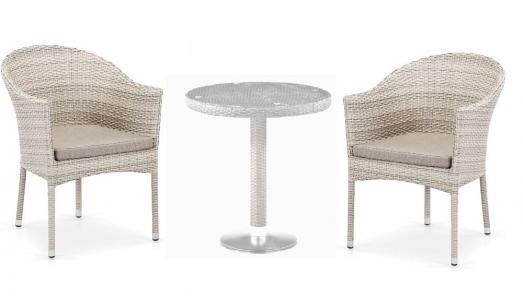 Комплект плетеной мебели T601/Y350C-W85 Latte (2+1)