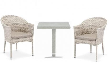 Комплект плетеной мебели T605SWT/Y350C-W85 Latte (2+1)