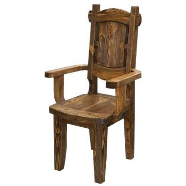 Кресло деревянное под старину К-7