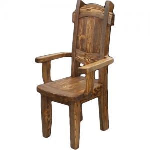 Кресло деревянное под старину К-4