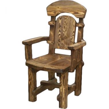 Кресло деревянное под старину К-11